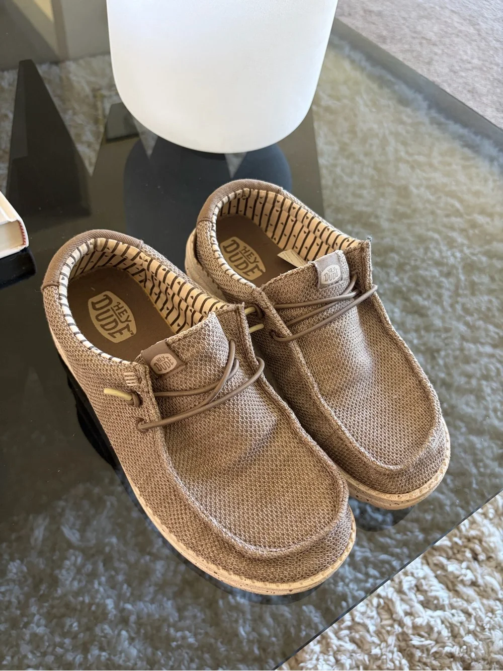 Casual kids’ Canvas Slip-On Shoes in Taupe